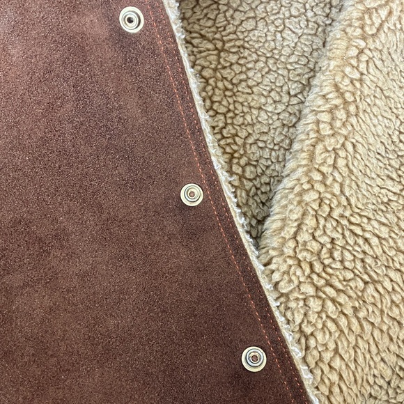 Shearling suede leather jacket - Picture 5 of 8